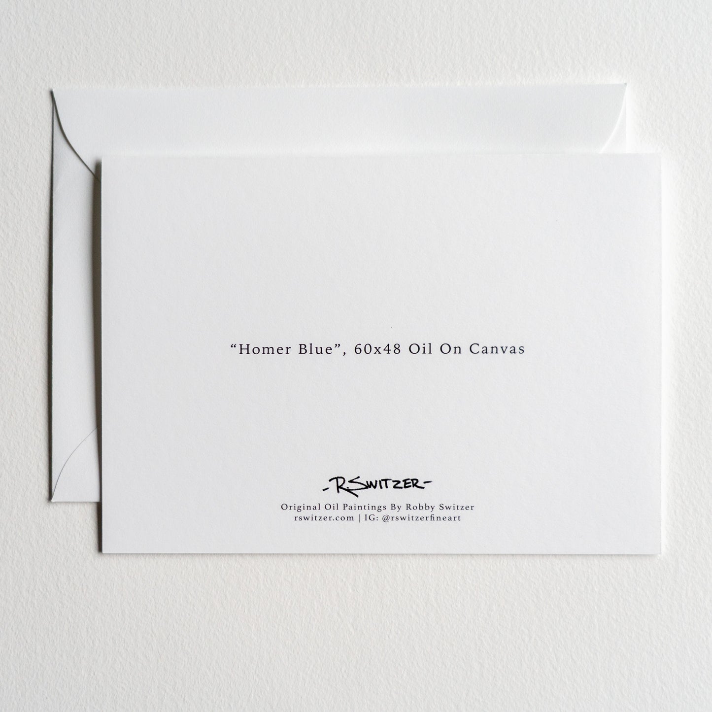 "Homer Blue" | Fine Art Greeting Card
