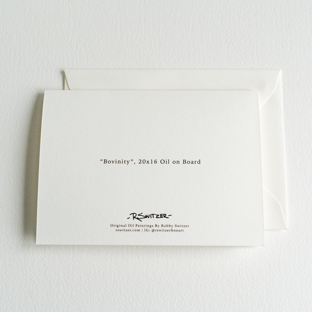 "Bovinity" | Fine Art Greeting Card