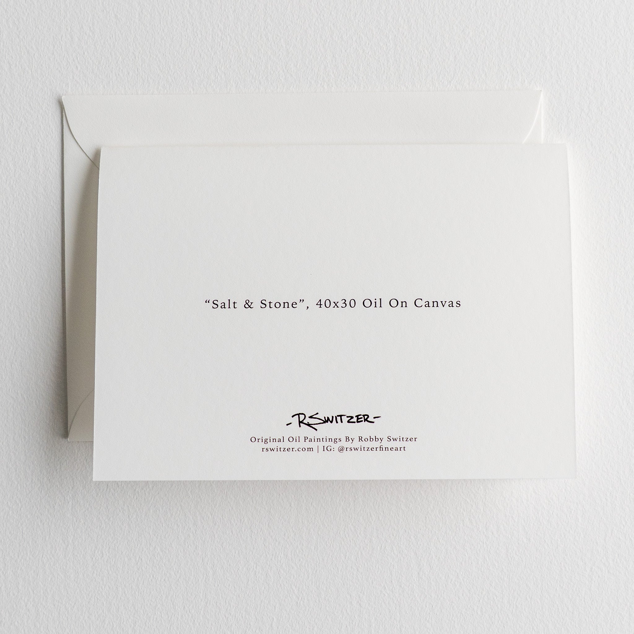 "Salt & Stone" | Fine Art Greeting Card