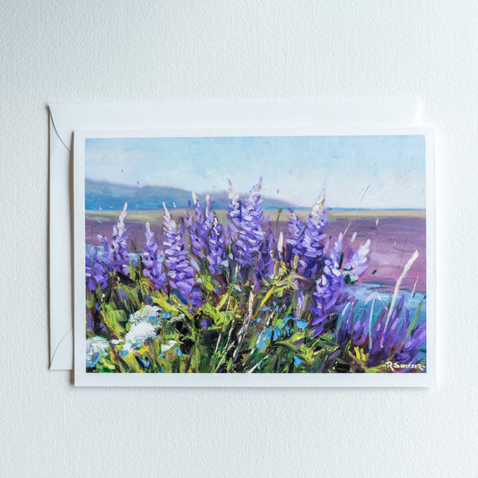 "Seaside Lupine" | Fine Art Greeting Card