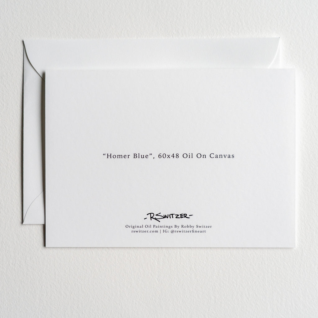 "Homer Blue" | Fine Art Greeting Card