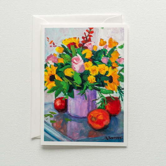 "Flowers for Leesh" | Fine Art Greeting Card