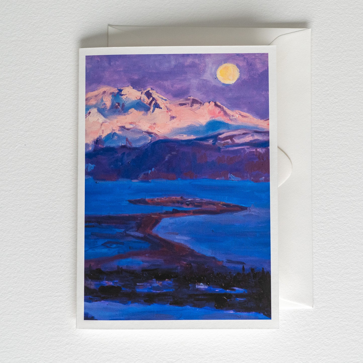 "Moonlit Peaks" | Fine Art Greeting Card