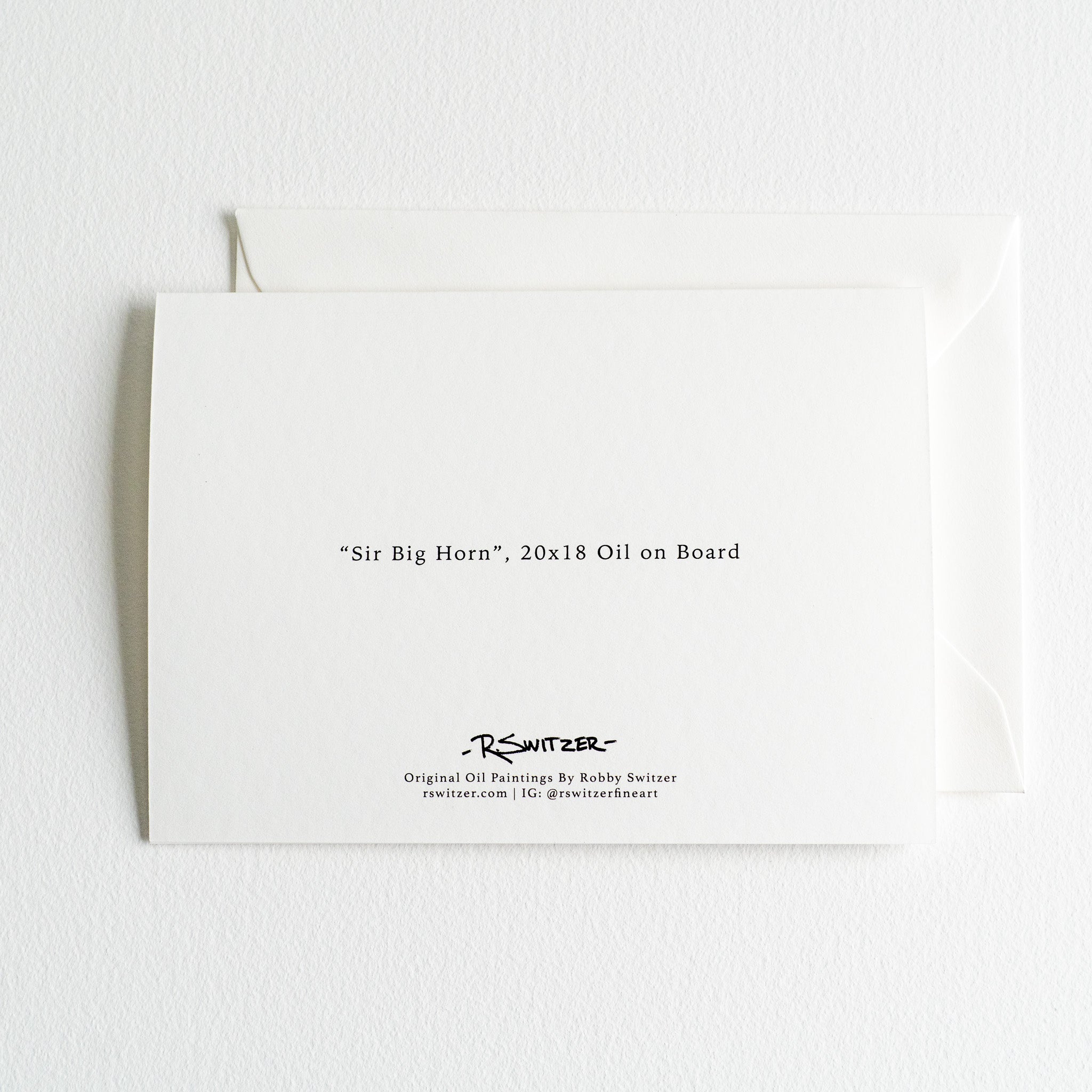 "Sir Big Horn" | Fine Art Greeting Card