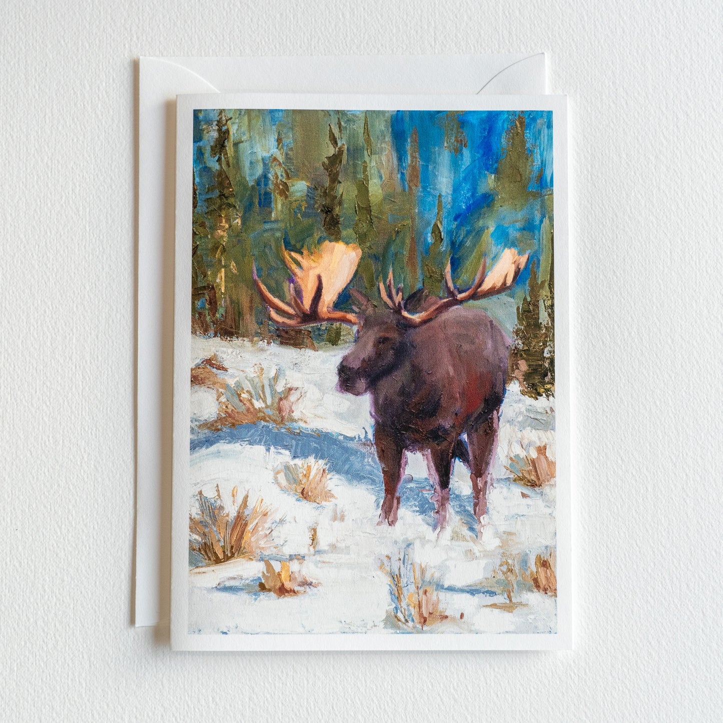 "Winter Moose" | Fine Art Greeting Card